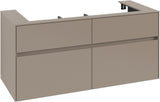 Villeroy & Boch Waschbeckenunterschrank Collaro C091 B0 1200 mm Taupe mit Beleuchtung