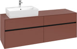 Villeroy & Boch Waschtischunterschrank Collaro C135 B0 1600 mm White Oak mit Beleuchtung