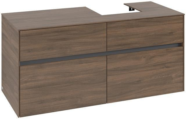 Villeroy & Boch Waschbeckenunterschrank Collaro C09900 1200 mm Arizona Oak mit 4 Auszügen