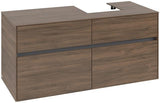 Villeroy & Boch Waschbeckenunterschrank Collaro C09900 1200 mm Arizona Oak mit 4 Auszügen