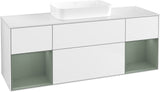 Villeroy & Boch Finion Waschtischunterschrank 1600 mm Glossy White Lacquer mit Beleuchtung