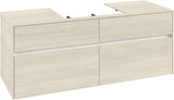 Villeroy & Boch Waschtischunterschrank Collaro C084 White Oak 1400 mm mit 4 Auszügen