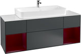 Villeroy & Boch Finion Waschtischunterschrank 1600 mm Glossy White Lacquer mit Beleuchtung