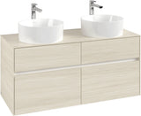 Villeroy & Boch Collaro Waschbeckenunterschrank White Oak 1200 mm mit 4 Auszügen