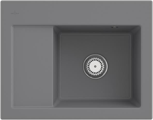 Villeroy & Boch Subway 45 Compact Einbauspüle 650x510mm Keramik Ebony CeramicPlus