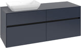 Villeroy & Boch Waschtischunterschrank Collaro C117 B0 White Oak 1400 mm mit Beleuchtung
