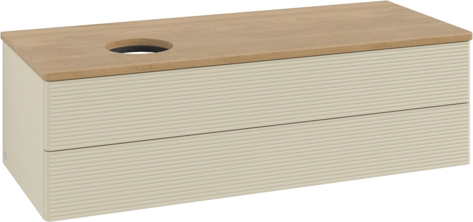 Villeroy & Boch Antao Waschtischunterschrank 1200 mm Anthrazit Matt mit 2 Auszügen