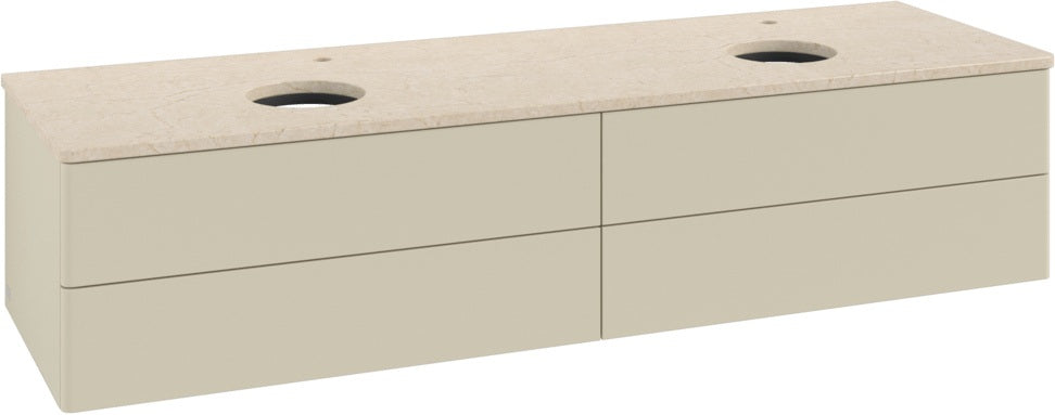 Villeroy & Boch Antao Waschtischunterschrank 1600 mm Anthrazit Matt mit LED-Beleuchtung
