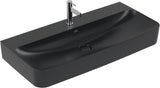 Villeroy & Boch Finion Wandwaschbecken 1000 mm Pure Black CeramicPlus Rechteck
