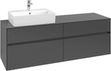 Villeroy & Boch Waschtischunterschrank Collaro C135 B0 1600 mm White Oak mit Beleuchtung