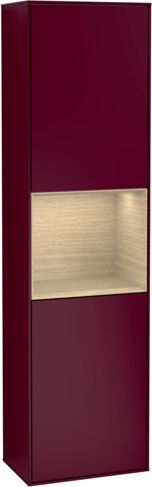 Villeroy & Boch Hochschrank Finion F460GF – 418 mm, Glossy White Lacquer, mit Beleuchtung & SoftClosing