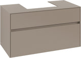Villeroy & Boch Waschtischunterschrank Collaro C016 Taupe 1000 mm mit SoftClosing