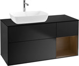 Villeroy & Boch Finion Waschtischunterschrank 1200 mm Glossy White mit Beleuchtung und SoftClosing