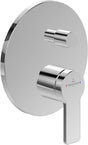 Villeroy & Boch Architectura Einhand-Wannenbatterie – Eckiges Unterputz-Fertigmontageset in Chrom