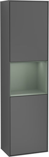Villeroy & Boch Hochschrank Finion F460GF – 418 mm, Glossy White Lacquer, mit Beleuchtung & SoftClosing