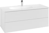 Villeroy & Boch Antao Waschtischunterschrank 1188 mm Glossy White Lacquer mit Beleuchtung