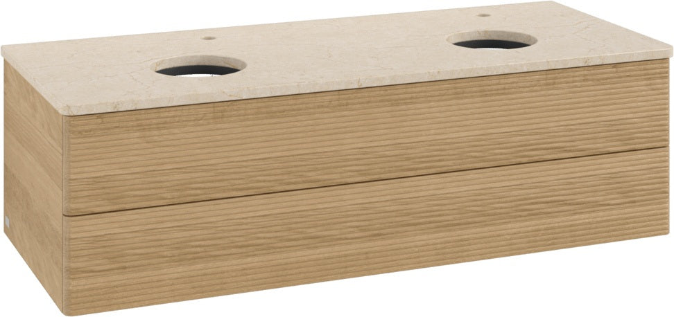Villeroy & Boch Antao Waschtischunterschrank 1200 mm, 2 Auszüge, Push-Open, Stone Grey Matt