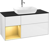 Villeroy & Boch Finion Waschtischunterschrank 1200 mm Glossy White Lacquer mit Beleuchtung
