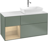 Villeroy & Boch Finion Waschbeckenunterschrank 1200 mm Glossy White Lacquer mit Beleuchtung