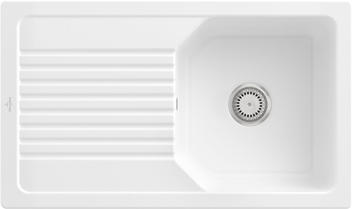 Villeroy & Boch Einbauspüle Linara 338501 860x510mm Rechteck Almond CeramicPlus