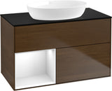 Villeroy & Boch Finion Waschtischunterschrank 1000 mm Glossy White Lacquer mit Beleuchtung