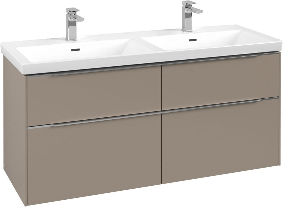 Villeroy & Boch Subway 3.0 Waschtischunterschrank 1272 mm Brilliant White mit 4 Auszügen