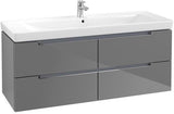 Villeroy & Boch SUBWAY 2.0 Waschtischunterschrank 1287 mm Glossy White mit 4 Auszügen
