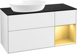 Villeroy & Boch Finion Waschtischunterschrank 1200 mm Glossy White Lacquer mit LED-Beleuchtung