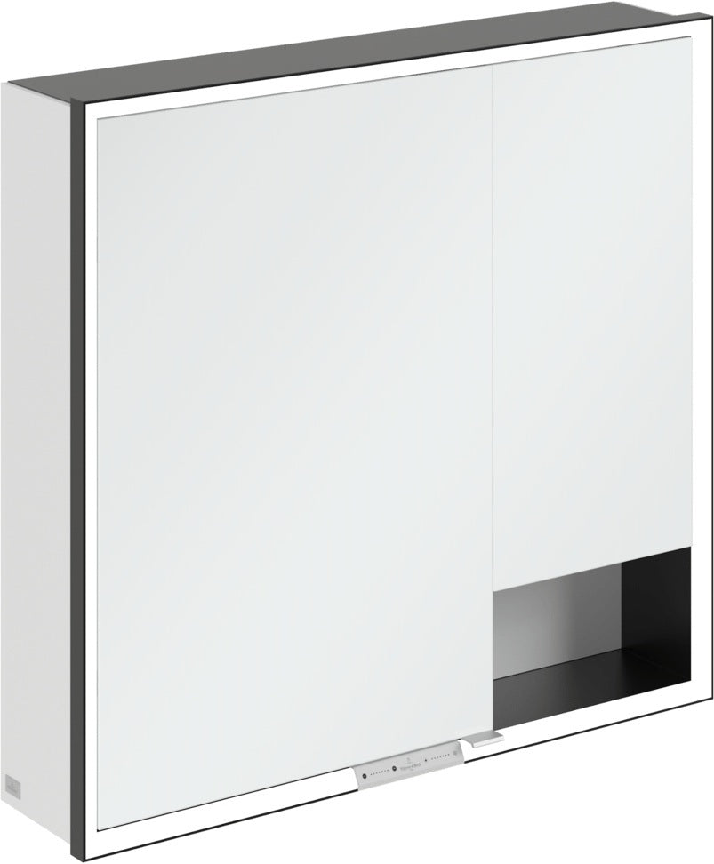 Villeroy & Boch Spiegelschrank My View+ B48110 1000 mm Graphite mit LED-Beleuchtung und SoftClosing