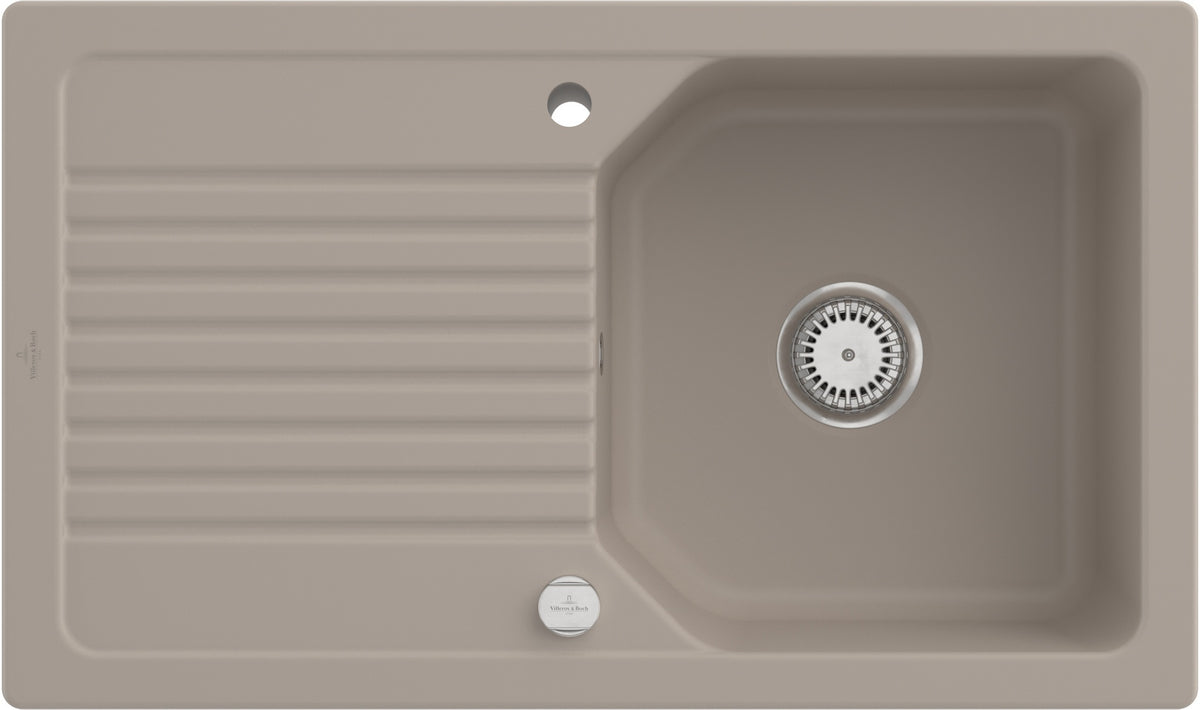 Villeroy & Boch Einbauspüle Linara 338501 860x510mm Rechteck Almond CeramicPlus