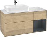 Villeroy & Boch Waschtischunterschrank Finion F401G 1200 mm Glossy White Lacquer mit Beleuchtung