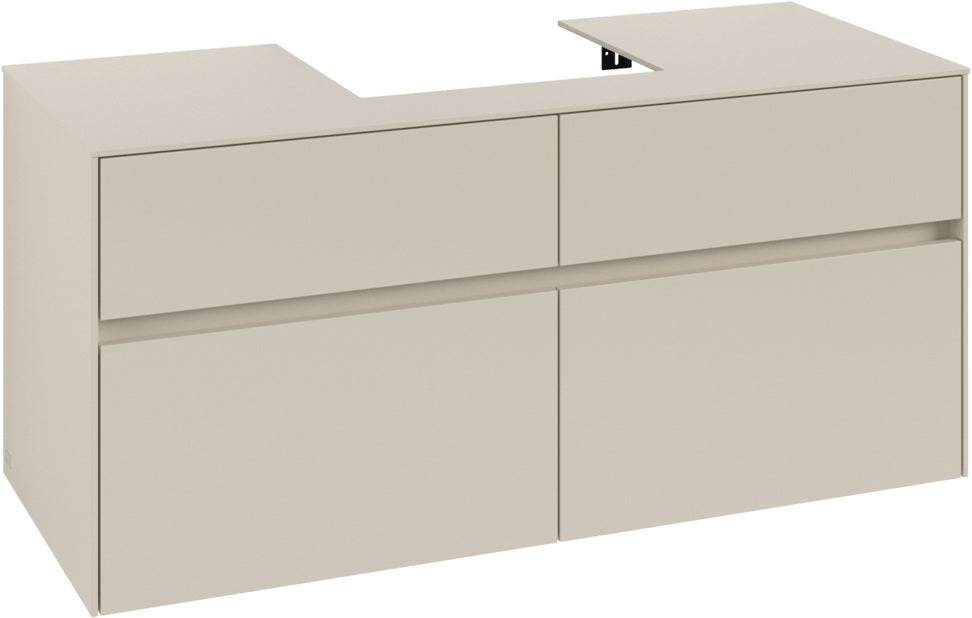 Villeroy & Boch Waschtischunterschrank Collaro C070 B0 1200 mm Cashmere Grey mit Beleuchtung