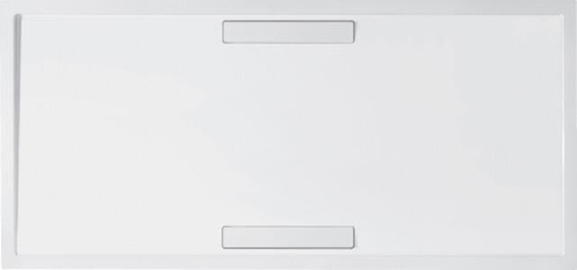 Villeroy & Boch Duschwanne SQUARO SUPER FLAT 1400x900x18 mm stone white aus Quaryl