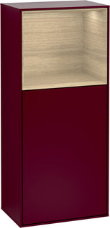 Villeroy & Boch Finion Seitenschrank G510GF, 418 mm, Glossy White Lacquer, mit Beleuchtung