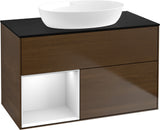 Villeroy & Boch Waschtischunterschrank Finion FA12G 1000 mm Glossy White Lacquer mit Beleuchtung