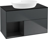 Villeroy & Boch Finion Waschtischunterschrank 1000 mm Glossy White Lacquer mit Beleuchtung