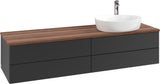 Villeroy & Boch Waschtischunterschrank Antao 1600 mm Anthrazit mit LED-Auszugsbeleuchtung