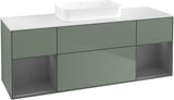 Villeroy & Boch Finion Waschtischunterschrank 1600 mm Glossy White Lacquer mit Beleuchtung