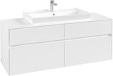 Villeroy & Boch Waschtischunterschrank Collaro C08800 1400 mm White Matt – 4 Auszüge, SoftClosing, Push-Open