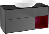 Villeroy & Boch Finion Waschtischunterschrank FA72GFGF 1200 mm Glossy White Lacquer mit LED-Beleuchtung
