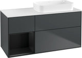 Villeroy & Boch Finion Waschtischunterschrank 1200 mm Glossy White mit Beleuchtung