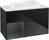 Villeroy & Boch Finion Waschtischunterschrank 1000 mm Glossy White Lacquer – mit LED-Beleuchtung & SoftClosing