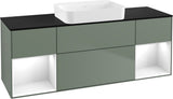 Villeroy & Boch Finion Waschbeckenunterschrank 1600 mm Glossy White Lacquer mit Beleuchtung