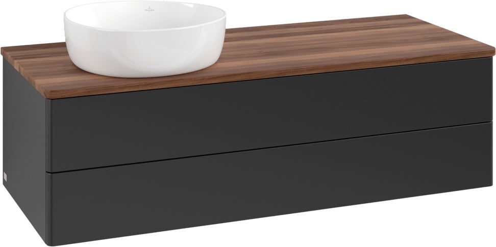Villeroy & Boch Antao Waschtischunterschrank 1200 mm Anthrazit Matt mit Beleuchtung