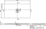 Villeroy & Boch Duschwanne SQUARO INFINITY Rechteck 1800x1000x40 mm Quaryl crème