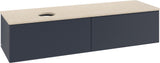 Villeroy & Boch Antao Waschbeckenunterschrank 1600 mm Anthracite Matt mit LED-Beleuchtung