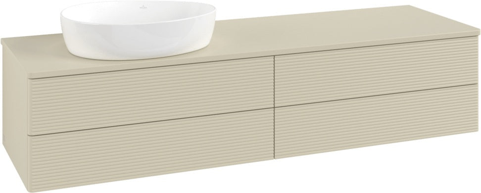 Villeroy & Boch Waschtischunterschrank Antao L26110 1600 mm Anthrazit Matt mit LED