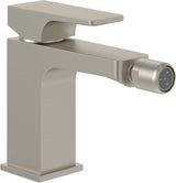 Villeroy & Boch Architectura Square Einhebel-Bidetarmatur eckig Chrom mit Ablaufgarnitur