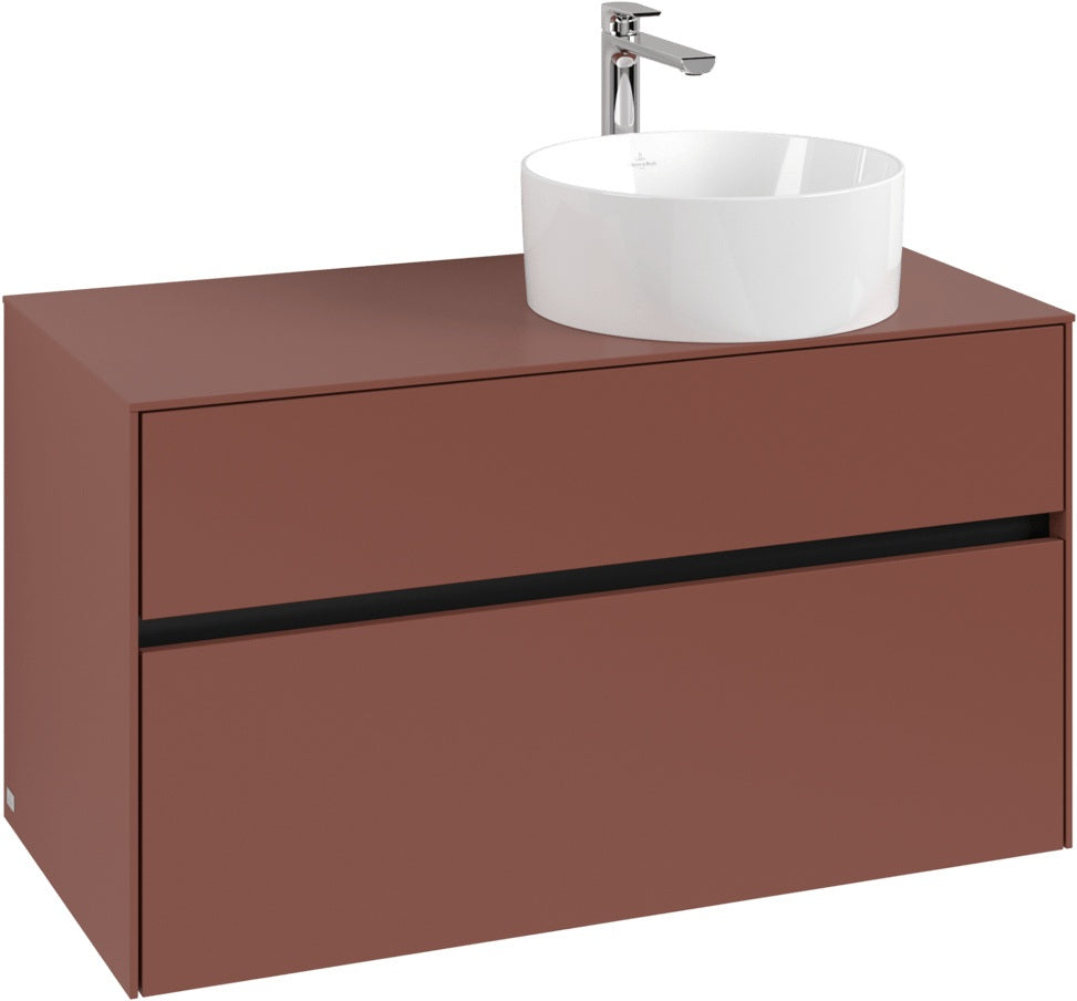Villeroy & Boch Waschtischunterschrank Collaro C040 B0 1000 mm White Oak mit Beleuchtung & SoftClosing