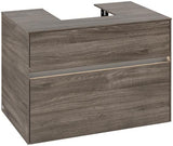 Villeroy & Boch Collaro Waschbeckenunterschrank 800 mm Stone Oak mit Beleuchtung & SoftClosing
